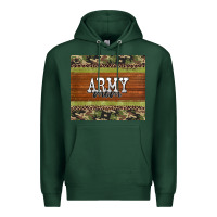 Sports Green army mom leopard glitter camouflage Premium Hoodie - BarkalooDesign