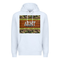 White army mom leopard glitter camouflage Premium Hoodie - BarkalooDesign