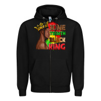 Black juneteenth black king Zipper Hoodie - texasbilliewilder