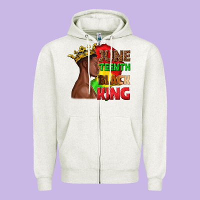 Zipper Hoodie juneteenth black king