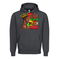 Smoke juneteenth black king Zipper Hoodie - texasbilliewilder