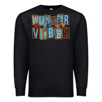 Black winter vibes Premium Sweatshirt - FaDigitalArtStudio