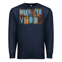 Navy winter vibes Premium Sweatshirt - FaDigitalArtStudio