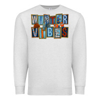 Oatmeal Heather winter vibes Premium Sweatshirt - FaDigitalArtStudio