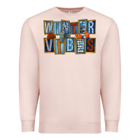 Pale Pink winter vibes Premium Sweatshirt - FaDigitalArtStudio