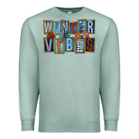 Seafoam winter vibes Premium Sweatshirt - FaDigitalArtStudio