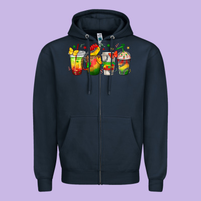 Zipper Hoodie juneteenth coffee cups