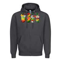 Smoke juneteenth coffee cups Zipper Hoodie - texasbilliewilder