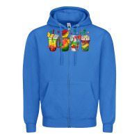 True Royal juneteenth coffee cups Zipper Hoodie - texasbilliewilder
