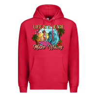 Cardinal Life is a beach make waves skeleton Premium Hoodie - NancyCooperArtShop