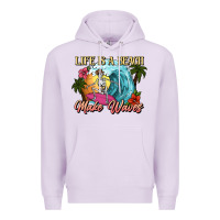 Life Is A Beach Make Waves Skeleton Premium Hoodie | Teevron