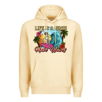 Pina Colada Life is a beach make waves skeleton Premium Hoodie - NancyCooperArtShop