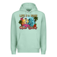 Seafoam Life is a beach make waves skeleton Premium Hoodie - NancyCooperArtShop