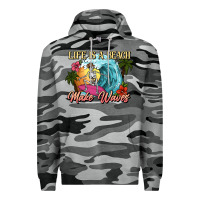 Slate Camo Life is a beach make waves skeleton Premium Hoodie - NancyCooperArtShop