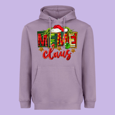 Christmas Meme Claus Heavyweight Hoodie Designed By Fadigitalartstudio