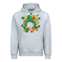 Heather Grey st patrick's day shamrock sunflowers gnome Urban Hoodie - MaliasSmallBusiness