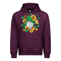 Mauve Wine st patrick's day shamrock sunflowers gnome Urban Hoodie - MaliasSmallBusiness