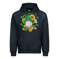 Navy st patrick's day shamrock sunflowers gnome Urban Hoodie - MaliasSmallBusiness