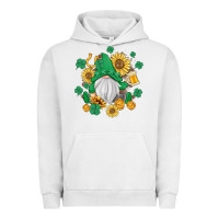 Pigment Lunar Rock st patrick's day shamrock sunflowers gnome Urban Hoodie - MaliasSmallBusiness