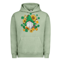 Pigment Oil Green st patrick's day shamrock sunflowers gnome Urban Hoodie - MaliasSmallBusiness