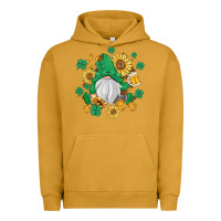 Pigment Peanut Butter st patrick's day shamrock sunflowers gnome Urban Hoodie - MaliasSmallBusiness