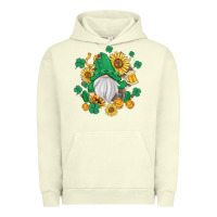 Pigment Pistachio st patrick's day shamrock sunflowers gnome Urban Hoodie - MaliasSmallBusiness
