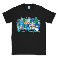 Black merry christmas snowman gnomes Classic Tee - Zillion Design Studio