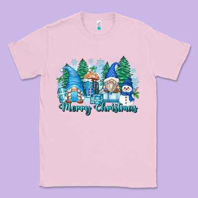 Merry Christmas Snowman Gnomes Classic Tee Designed By Zillion Design Studio