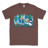 Chestnut merry christmas snowman gnomes Classic Tee - Zillion Design Studio