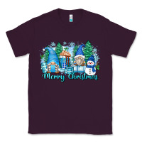 Plum merry christmas snowman gnomes Classic Tee - Zillion Design Studio