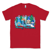 Red merry christmas snowman gnomes Classic Tee - Zillion Design Studio
