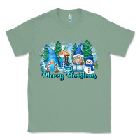 Sage merry christmas snowman gnomes Classic Tee - Zillion Design Studio