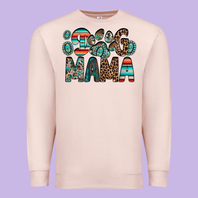 Dog Mama Premium Sweatshirt Designed By Racoondesign
