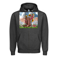 Charcoal Heather christian western Zipper Hoodie - Zillion Design Studio