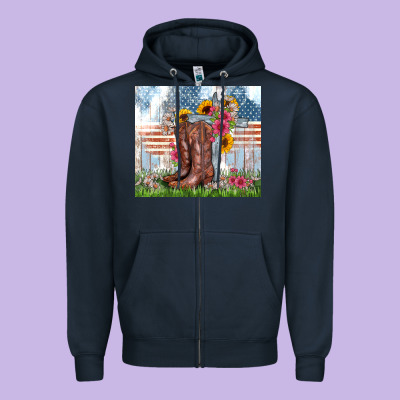 Christian Western Zipper Hoodie Designed By Zillion Design Studio
