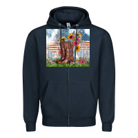 Navy christian western Zipper Hoodie - Zillion Design Studio