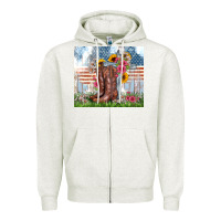 Oatmeal Heather christian western Zipper Hoodie - Zillion Design Studio