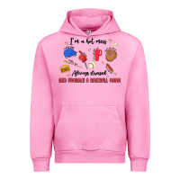 Fuchsia Pink i'm a hot mess,always stressed,and proudly a baseb Urban Hoodie - MaliasSmallBusiness