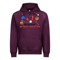 Mauve Wine i'm a hot mess,always stressed,and proudly a baseb Urban Hoodie - MaliasSmallBusiness