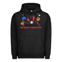 Pigment Black i'm a hot mess,always stressed,and proudly a baseb Urban Hoodie - MaliasSmallBusiness