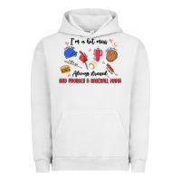Pigment Lunar Rock i'm a hot mess,always stressed,and proudly a baseb Urban Hoodie - MaliasSmallBusiness