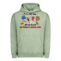 Pigment Oil Green i'm a hot mess,always stressed,and proudly a baseb Urban Hoodie - MaliasSmallBusiness
