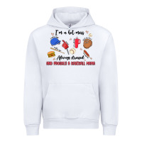 White i'm a hot mess,always stressed,and proudly a baseb Urban Hoodie - MaliasSmallBusiness
