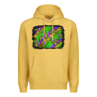 Antique Gold mardi gras fleur de lis background Premium Hoodie - Jasminsmagicworld