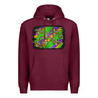 Burgundy mardi gras fleur de lis background Premium Hoodie - Jasminsmagicworld