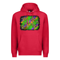 Cardinal mardi gras fleur de lis background Premium Hoodie - Jasminsmagicworld