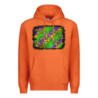 Carrot mardi gras fleur de lis background Premium Hoodie - Jasminsmagicworld