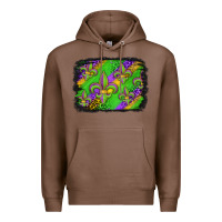 Chestnut mardi gras fleur de lis background Premium Hoodie - Jasminsmagicworld