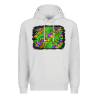 Dove Grey mardi gras fleur de lis background Premium Hoodie - Jasminsmagicworld