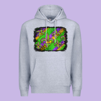 Mardi Gras Fleur De Lis Background Premium Hoodie Designed By Jasminsmagicworld